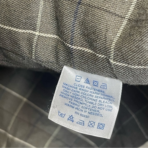 Lands’ End Tan Field Jacket Coat Corduroy Collar Plaid Lined Men’s XL 46–48 - Picture 7 of 12